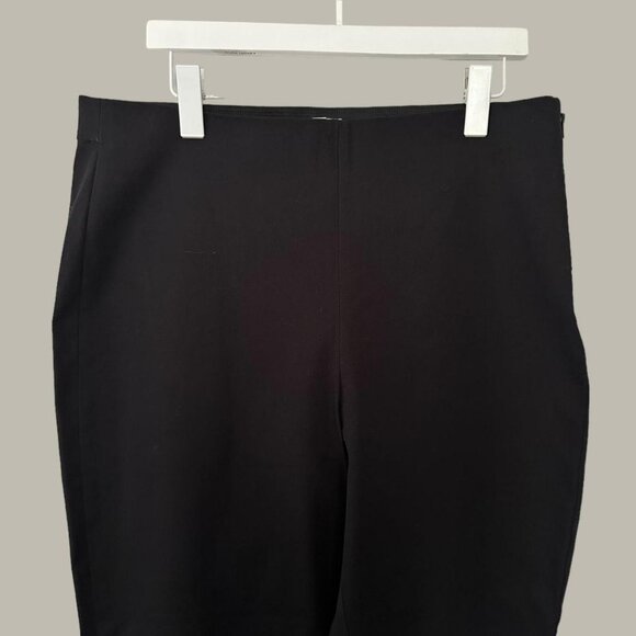 Everlane side zip black stretch cotton pants size 16 - Picture 8 of 8